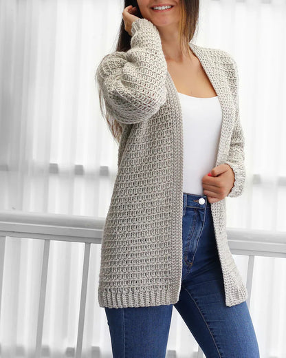 Crochet Cardigan Pattern (PDF, XS–3XL)