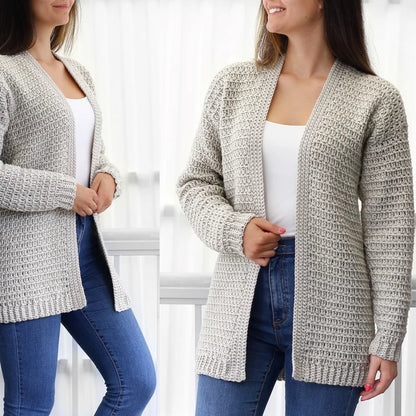 Crochet Cardigan Pattern (PDF, XS–3XL)